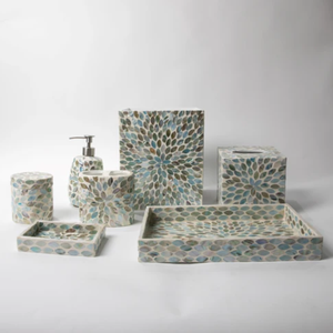 Accesorios de baño de lujo, ecológicos, de nácar, para uso doméstico y hotelero, de fábrica en Vietnam. - Product Image 2