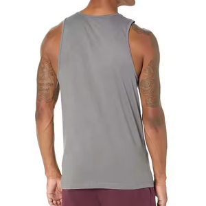Custom PASUXI Casual Quick Dry Moisture Wicking Fitness <b>Stringer</b> Tank Top <b>Men's</b> Gym Workout Singlet Breathable Running <b>Vest</b> - Product Image 2