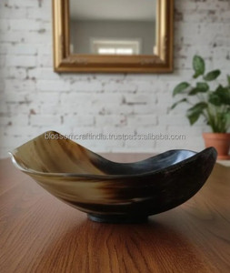 Cuenco de Cuerno Natural de Lujo, Hecho a Mano, Vajilla Artesanal Ecológica, Cuenco para Servir Comida, Bocadillos y Decoración - Product Image 4