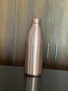 Pure Copper Water <b>Bottle</b> Brushed Finish Leak Proof Ayurvedic Drinking <b>Bottle</b> Reusable Copper <b>Flask</b> Home Office Corporate Gift - Product Image 3