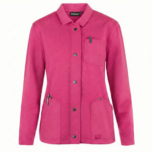 Chaqueta Médica Personalizada con Logo, Abrigo Térmico con Cierre de Broches, Uniforme de Enfermera al por Mayor, Chaqueta de Hospital de Manga Larga con Cuello. - Product Image 4