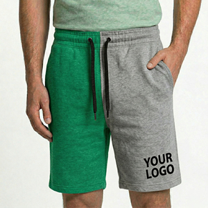 Shorts de sport et de fitness personnalisés pour hommes, en gros, 100 % polyester, couleur unie, respirants, séchage rapide, grandes tailles, pour la course à pied - Product Image 5