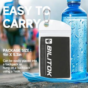 Serviette de sport rafraîchissante en microfibre, douce et respirante, pour le cou, idéale pour le yoga, le golf, la gym, le camping, la course à pied et les exercices de fitness - Product Image 6