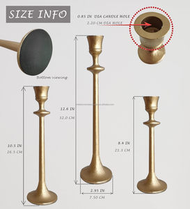 Candelabro de Metal Moderno y Lujoso, Decoración Elegante para el Hogar, Diseño de Iluminación Estilizado, para Bodas, San Valentín, Navidad, Uso Diario y Especial - Product Image 2