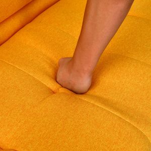 Divano Letto Multifunzionale in Cotone e Lino da 70 Pollici con Design Pieghevole, Portabicchieri e Vano Laterale per Trasformare Istantaneamente il Soggiorno - Product Image 3