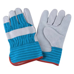 Gants de travail en cuir de vachette pleine fleur résistants pour hommes et femmes, avec logo personnalisé, pour la sécurité au travail, unisexe - Product Image 4