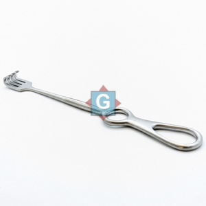 เครื่องมือผ่าตัดแบบโค้ง 4 ง่าม ขนาด 8.5 นิ้ว ยี่ห้อ Volkmann รุ่น Rake Retractor ทำจากสแตนเลส - Product Image 1
