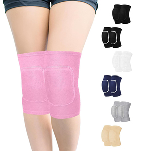 Genouillères tricotées roses, protection respirante, à enfiler, unisexe, toutes saisons - Product Image 5