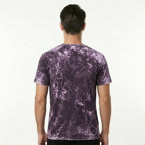 เสื้อยืดสตรีทแวร์พรีเมียมแบบฟอกสีพร้อมเอฟเฟกต์ลายหินอ่อนวินเทจแบบสั่งทำพิเศษ - Product Image 4