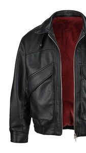 Hot Selling Warm Windproof American High Street Design Loose Fit Casual Leather <b>Jacket</b> for Men - Product Image 6
