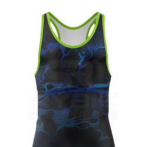 Vêtements de sport personnalisés, débardeurs en tissu performant avec impression intégrale à prix raisonnable - Product Image 3