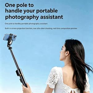 Palo de Selfie Extensible de 67 Pulgadas (1.7 m) con Pantalla Integrada para Vlogging de Cuerpo Completo, Vista Previa en Tiempo Real para Transmisión en Vivo - Product Image 2