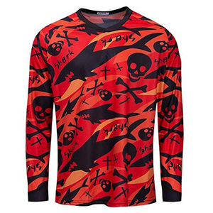 Chemise unisexe à manches longues avec impression par sublimation, respirante, à porter toute l'année, motif de dessin animé, taille adulte - Product Image 4