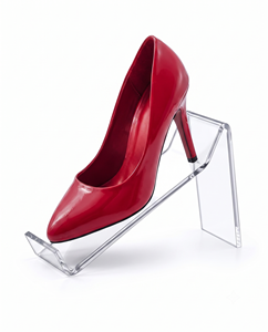 Présentoir de chaussures en acrylique transparent Sandal High Heel Holder Rack et Riser Support pour magasins de détail Centres commerciaux et comptoirs - Product Image 5