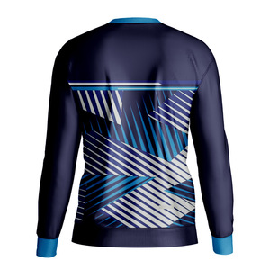 Camiseta interior personalizada de invierno para hombre, 100% poliéster, corte ajustado, cuello redondo, informal, a cuadros, manga larga. - Product Image 4