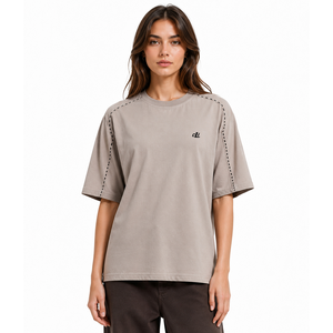 Women's <b>Raglan</b> Sleeve Loose Fit women's shirt Solid Color Minimalist Style T-Shirt 100% Cotton Knit DTG Breathable Everyday Wear - Product Image 1