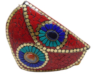 Sacoche à main de luxe pour mobile, en pierre, en mosaïque, différents motifs et couleurs - Product Image 1