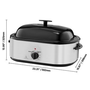 Horno Eléctrico de Asar de 22QT, 150-450°F, Temperatura Ajustable, Horno Multifuncional de Sobremesa con Tapa Autogeneradora de Vapor, 150-450°F, Horno con Temperatura Ajustable - Product Image 6