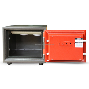 Mini WELKO S600 FE Home Safe with Electronic <b>Digital</b> Fingerprint <b>Lock</b> Brown Red Fireproof & Anti-theft - Product Image 4