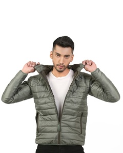 Chaqueta de invierno, chaqueta acolchada ligera y cálida para hombre, chaqueta con capucha, abrigo ligero y cálido para exteriores. - Product Image 5