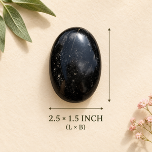Pierre de tourmaline noire naturelle, polie, taille ovale, pour la décoration intérieure, le Feng Shui, ou comme cadeau - Product Image 5