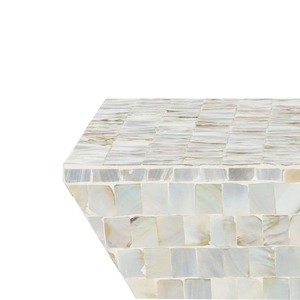 Tabourets en nacre les plus vendus, décoration d'intérieur pour salon et chambre, tabouret en nacre fait main pour la maison et le bureau - Product Image 4