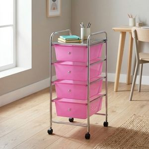 Armoire de rangement moderne en fer réglable MIT DIY avec tiroirs et roulettes pour usage de bureau, vente sur eBay - Product Image 1