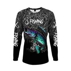 Camiseta de Pesca con Capucha UPF 50+, Logotipo Personalizado, Secado Rápido, Protección UV, Manga Larga, Sublimada, para Torneos - Product Image 1
