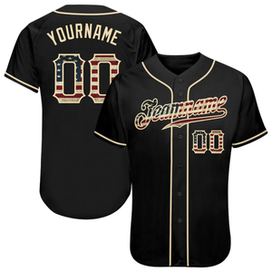 Black Baseball Jersey for Men Button Down Team Uniform Breathable Lightweight <b>Athletic</b> Tournament Sports Apparel Shirt - Product Image 1