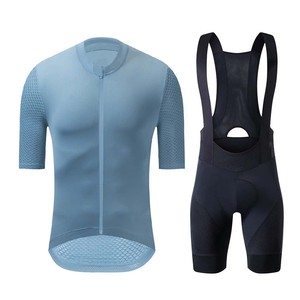 Vente flash - Tenue de cyclisme sur mesure, écologique, antibactérienne, respirante, coupe-vent, 100% polyester, ensemble de maillots et de shorts de vélo pour hommes - Product Image 1