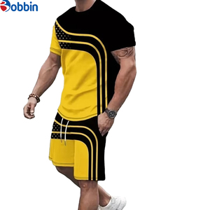 ชุดลำลองใส่สบายสำหรับทุกเพศ เหมาะสำหรับสตรีทแวร์ ชุดเซ็ตขาสั้น คอลเลคชั่นใหม่รับซัมเมอร์ รับผลิตตามสั่ง ไซส์พลัสสำหรับผู้ชาย - Product Image 1