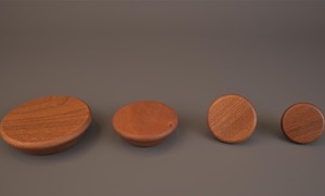 Perillas Redondas de Madera Lisas, Elegantes Tiradores de Cocina de Madera, Tiradores de Gabinete Contemporáneos de Lujo, Perillas Redondas de Madera para Gabinetes - Product Image 6