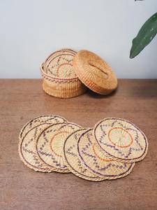 Juego de Posavasos de Ratán Estilo Vintage, Hechos a Mano, para Mejorar la Experiencia de Picnic o la Decoración de Mesas al Aire Libre, Venta al Por Mayor desde India - Product Image 3