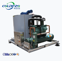 Machine à glace en flocons COLDPRO 10T/10000kg par jour, en acier inoxydable 304, économie d'eau de 30 %, faible bruit, pour usage commercial (poisson)