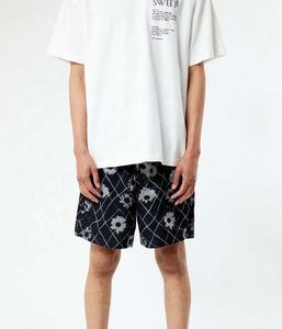 Pantalones cortos deportivos de verano personalizados de alta calidad de malla transpirable de talla grande de doble capa con hermoso estilo informal con estampado de flores - Product Image 5