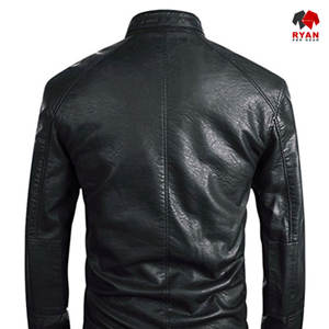 Chaqueta de Cuero Personalizada Ryan Pro Gear para Hombre, Tejido Cómodo y Transpirable con Cierre de Cremallera y Logotipo Personalizado - Product Image 2