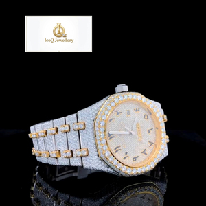 VVS Moissanite Diamond Hip Hop Luxury Watch for Men Full Iced Out Bling Fashion Wristwatch Sparkling Stone Set - Product Image 4