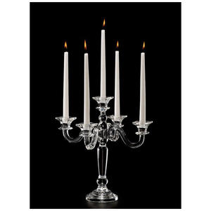 Candélabre en fer de conception européenne haut de gamme à plusieurs bras avec gouttes de cristal suspendues pour la décoration de la maison et Noël - Product Image 1