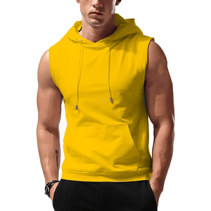 Sudadera sin mangas transpirable, que absorbe la humedad, agradable para la piel y cómoda, de color sólido, corte ajustado, para fitness. - Product Image 2