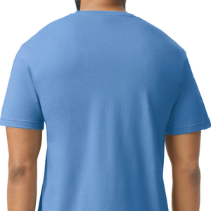 เสื้อยืดผู้ชายสีน้ำเงิน Mist CVC ผ้าคอตตอนผสมเนื้อนุ่ม คอกลม แขนสั้น ระบายอากาศได้ดี เหมาะสำหรับใส่ทุกวัน รับสั่งทำ - Product Image 4
