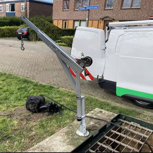 CE Mini elevador eléctrico/cabrestante manual portátil 400/500kg brazo de pluma de grúa ajustable para mantenimiento de construcción componente de núcleo de engranaje - Product Image 1