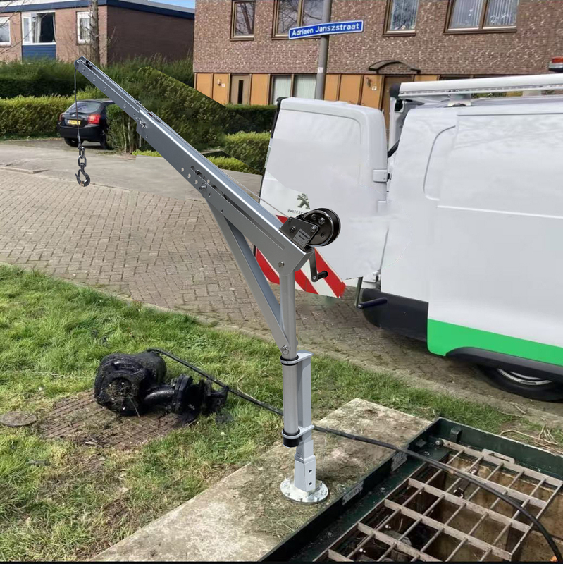 Mini Trailer Crane Telescopic Arm 400