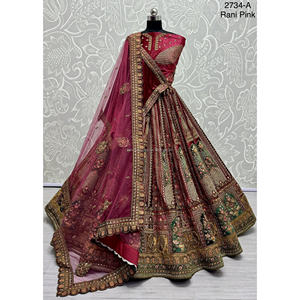 Nupcial Indio Desgaste Terciopelo Colecciones Para Novia Con Zarkhan Trabajo Por Fabzone - Product Image 4