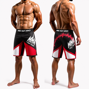 Pantalones Cortos de Lucha MMA Sublimados Personalizados con Impresión HD para Hombre, Pantalones Cortos de Grappling BJJ Sin Gi, Ropa de MMA al por Mayor, Kimono de Jiu Jitsu, Ropa Cómoda - Product Image 2