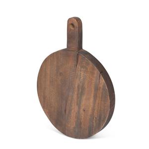 Planche à découper en bois d'acacia massif pour pizza, fromage, fruits, pain, avec poignée, pour cuisine, hôtel, usage professionnel - Product Image 3
