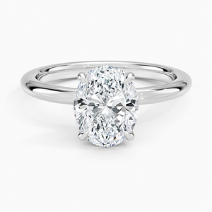 Bague BOJ 0146 en argent 925, taille ovale, sertissage à griffes Manon, solitaire, diamant 2 carats, couleur D, VVS1, moissanite GRA, prix bas, en solde - Product Image 1