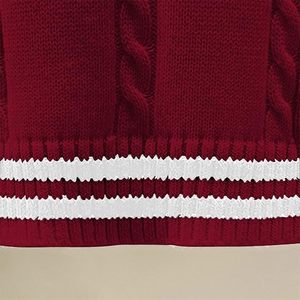 Chaleco de punto sin mangas estilo Old Money transpirable para hombre, suéter con cuello en V, chaleco con botones, prendas de punto clásicas vintage - Product Image 2