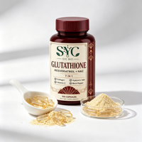 Capsules de glutathion 7-en-1 OEM avec resvératrol et NAC pour le blanchiment de la peau et la réparation cellulaire chez l'adulte – Vente en gros