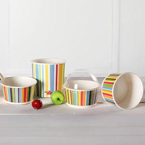 Gobelets en papier jetables imprimés sur mesure pour crème glacée, qualité alimentaire, pour yaourt glacé, gelato, desserts, emballage en gros - Product Image 1