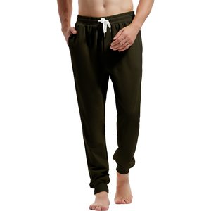 Pantalon Homme en Coton Polaire Léger et Décontracté avec Cordon de Serrage et Taille Élastique, Coupe Ample, Couleur Unie – Vente en Gros - Product Image 1